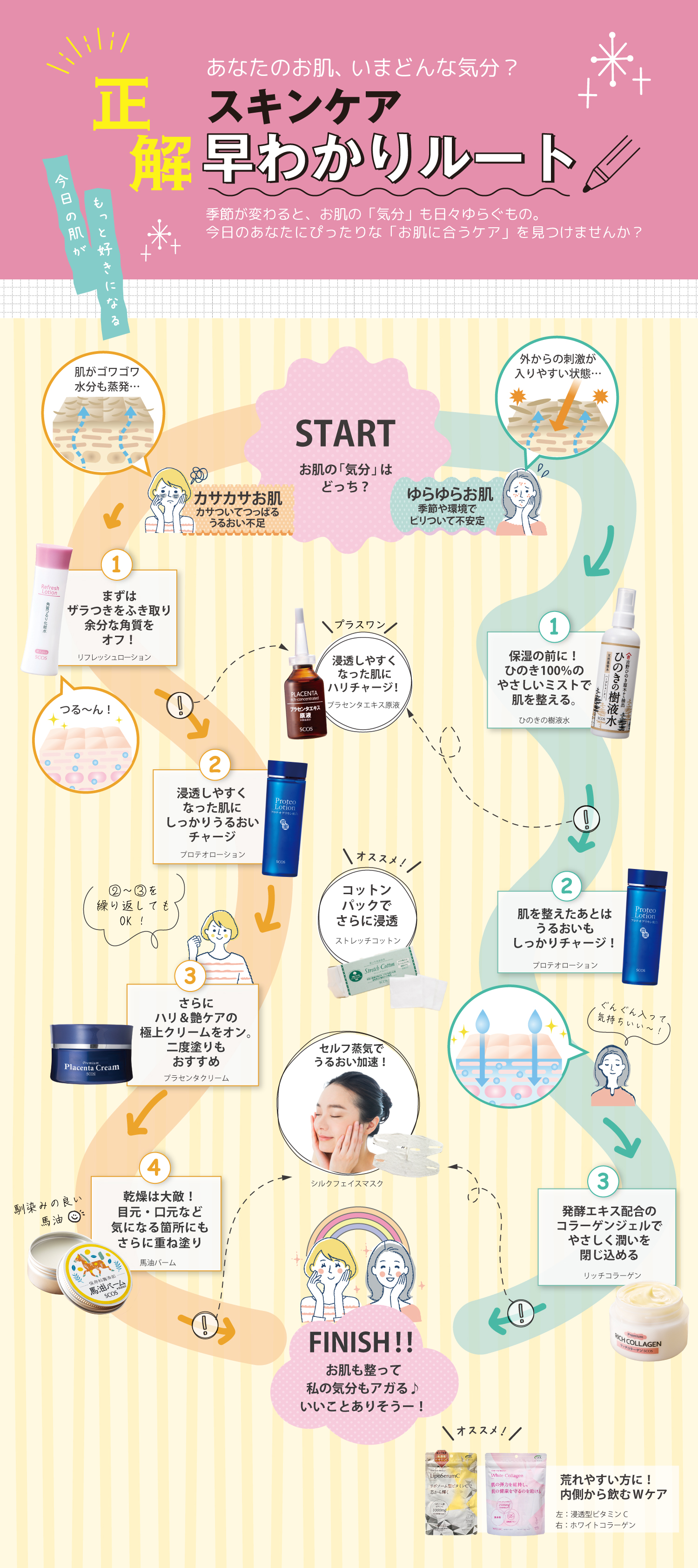 スキンケア早わかりルート